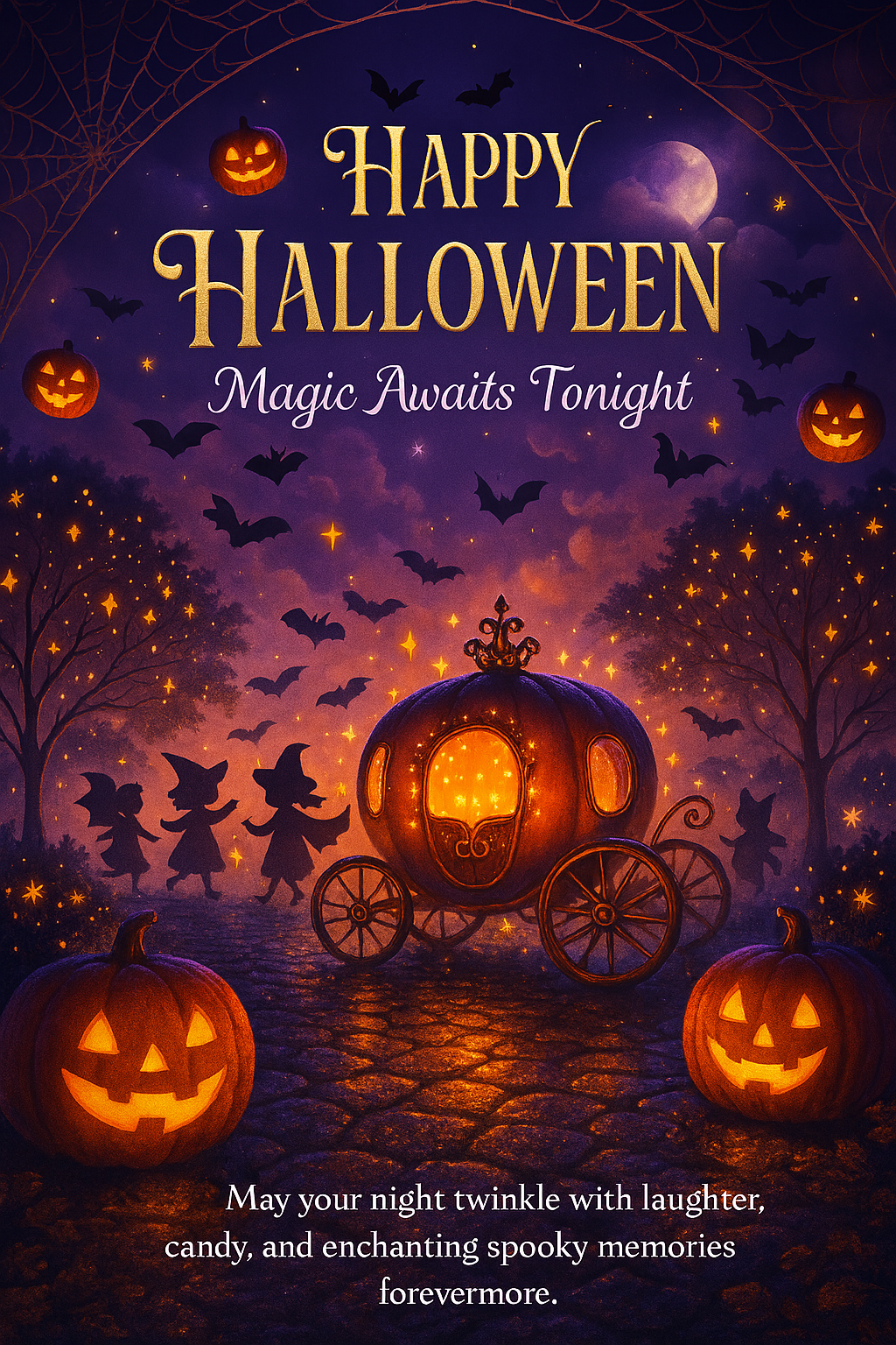 Enchanting Halloween Cards – Magic Awaits Instant Download