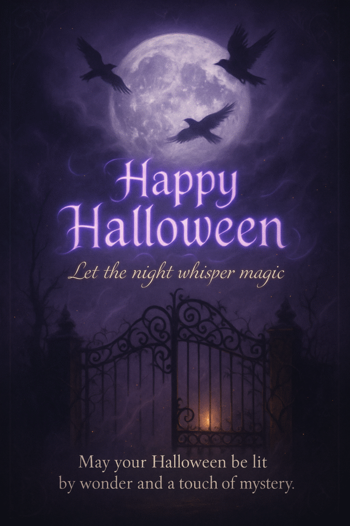 gothic halloween greeting cards with dark-romance-design - instant download ready