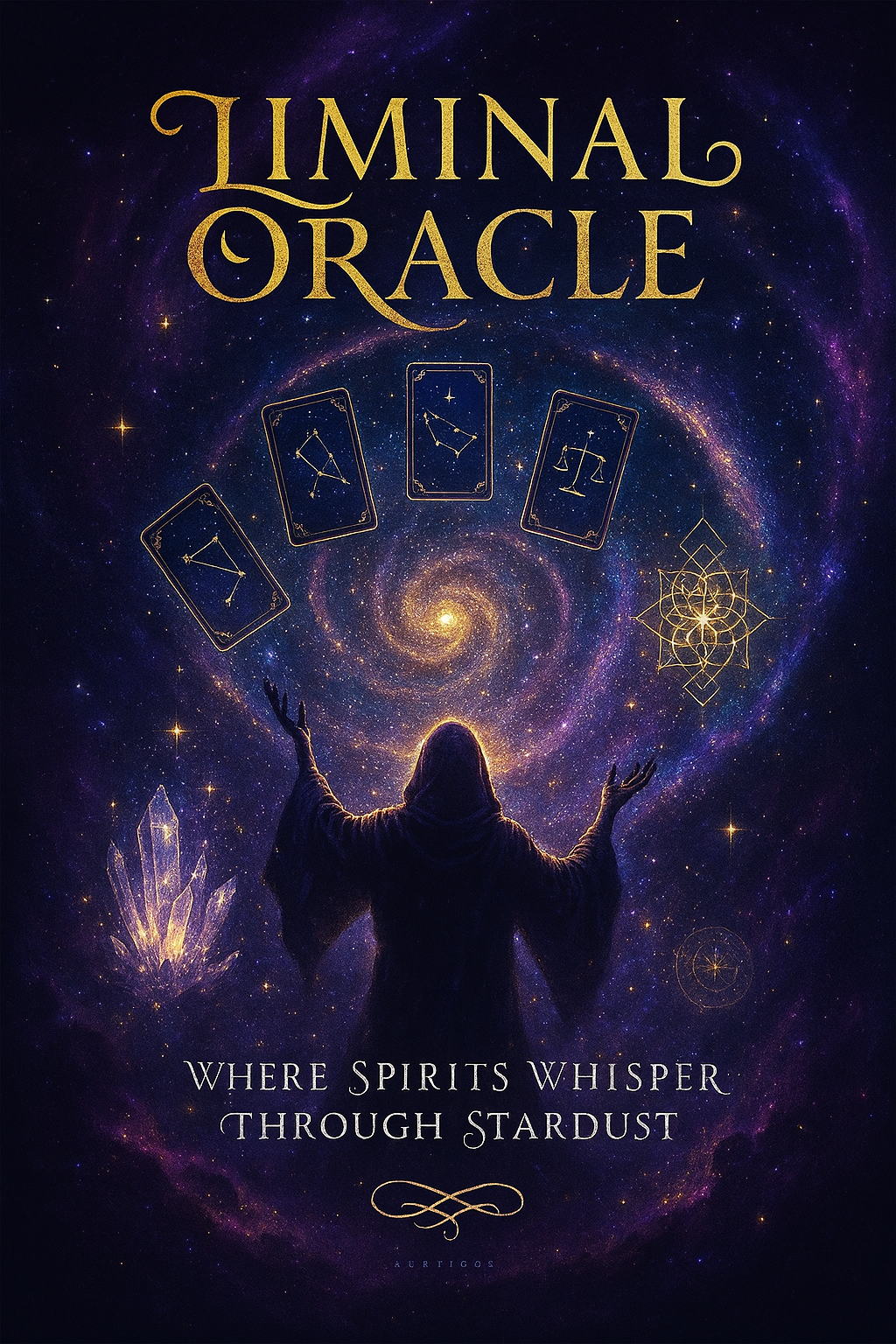 Mystical Halloween Digital Cards – Instant Download Liminal Oracle